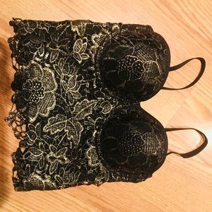 Golden flower corset